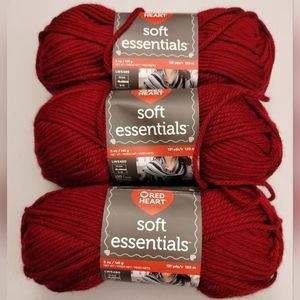 3 Red Heart Soft Essentials Yarn Pack